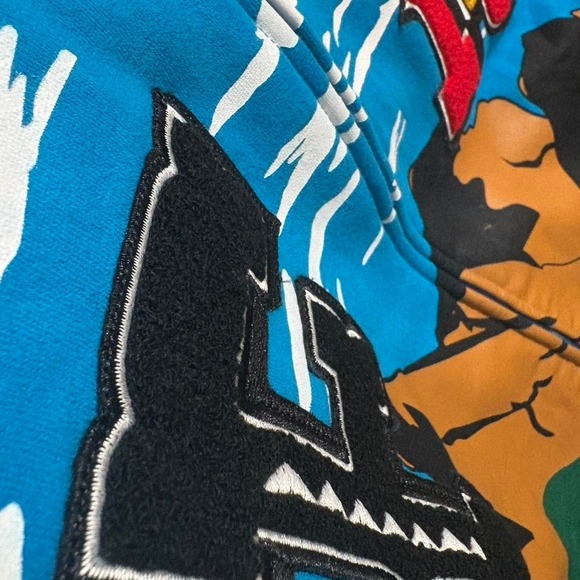 First Row "Desert Landscape" Full Zip Hoodie – Size L (Blue/Green/Brown) - Picture 6 of 7